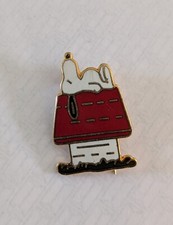 Vintage Snoopy and the Dog House Enamel Pin Badge