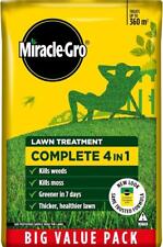 Miracle-Gro Complete 4 in 1 Lawn Food Weed & Moss Control Greener Lawn 360m2 