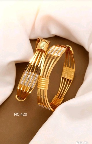 22k gold plated indian bangles - 22k,