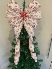 Red & Ivory/Off White Tree