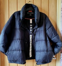 DKNY WOMENS BLACK PUFFER COAT