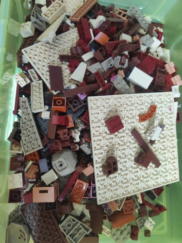 Lego brown beige bricks - brown,