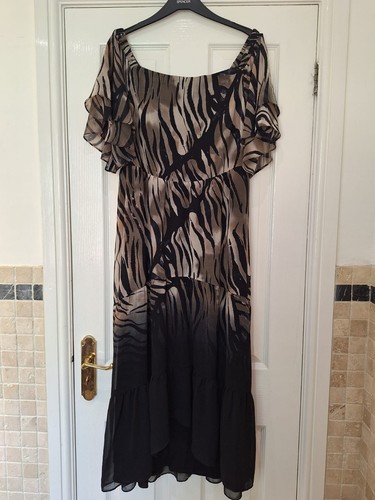Mint velvet black animal print - black,