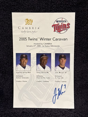 Rare joe mauer - rare, minnesota