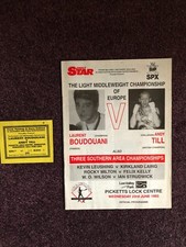 Boxing programme Picketts Lock