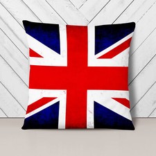Plump Cushion Union Jack British Flag (5) Scatter Throw Pillow Case Cover Filled