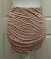 Missguided Peach Wrap Bandage Skirt Size 10