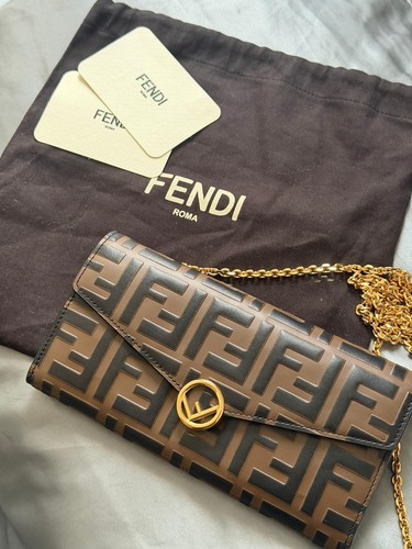 Fendi monogram wallet on - wallet,