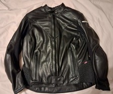 Scott Leather Classic Black Leather Jacket, Size 40