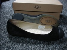 Ladies Black UGG Rime Shearling Shoes - Size 6.5 boxed
