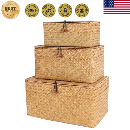 Wicker shelf basket with - shelf,