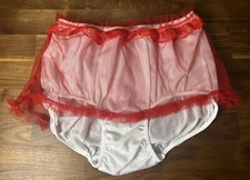 Adult sissy high waist frilly