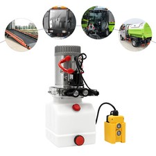 3 Quart Double Acting Hydraulic Pump Dump Trailer Reservoir 12V DC Unit Pack New