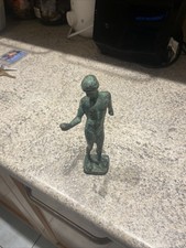 Figure Bronze Ancient Vintage Antique Roman Greek Britannia 