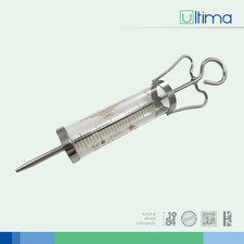JANET GLASS & METAL SYRINGE