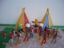 TIMPO WILD WEST  INDIAN BRAVES & CHIEFS  TOY SOLDIERS