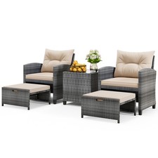 COSTWAY 5 Piece Wicker Patio