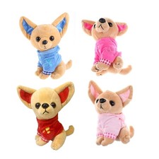 Novelty Toy for Girls Plush Dog Toys Soft Chihuahua Christmas for Doll Birthday