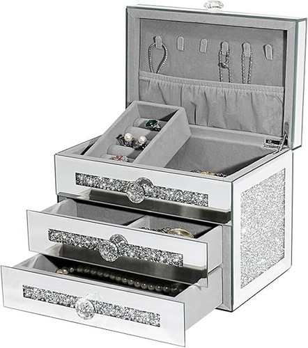 Crystal glass mirrored - crystal,