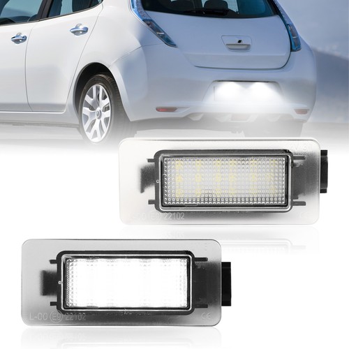 Licence number plate - 2x, light