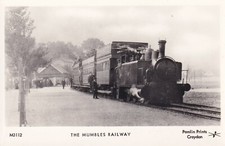The Mumbles Railway steam train Swansea Pamlin Prints repro photo postcard M3112
