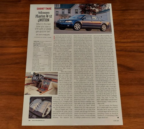 Volkswagen phaeton magazine - volkswagen,