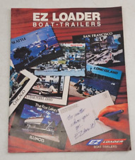 Vintage 1985 EZ Loader Boat Trailers Sales Brochure Single Axles Sprint Tandems