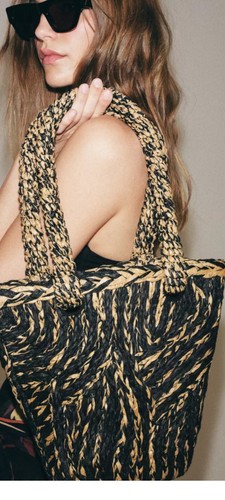 New zara braided - zara, tote