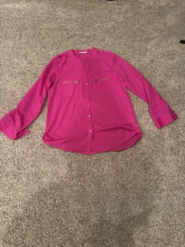 Calvin klein pink button - pink, up