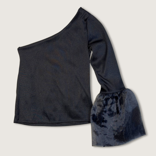 Zara one shoulder black - one,