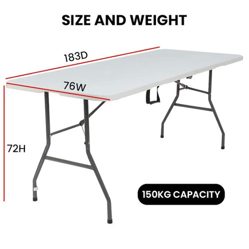 Alivio 6ft folding table heavy - 6ft,