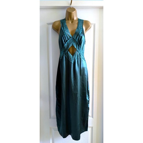 Bottle green satin lace - bottle, night
