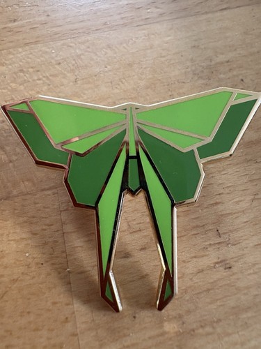 Butterfly green enamel gold - a, enamel/