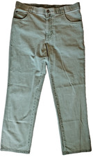 Meyer Trousers Mens W36 L30 Light Green Dubai Cotton Elastane Comfort Thin Stuff