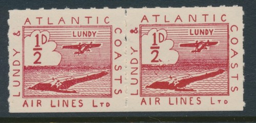 British local stamps lundy - local,