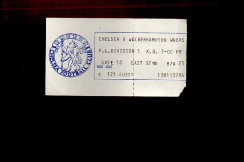 Unused ticket chelsea v - ticket,