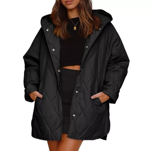 Ladies quilted jacket - ladies, long