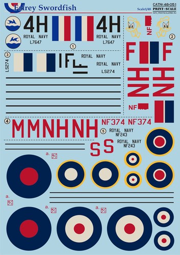Fairey swordfish markings - 1/48,