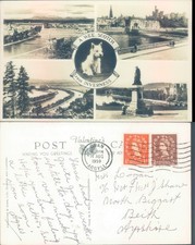 Views of Inverness with Scottish Terrier Valentine Sons Ltd 1959 postmark Cities