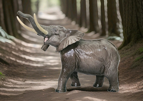 Beswick large elephant with - beswick,
