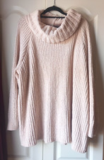 Cream cowl neck Chenille Jumper Size 3XL Modern Sole