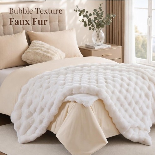 Faux fur throw - throw,, luxury