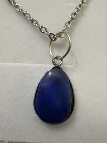Black opal pendant with - opal,