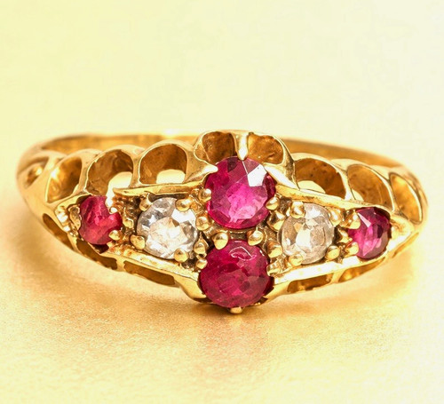 Antique 1916 chester 18ct gold - 18ct,