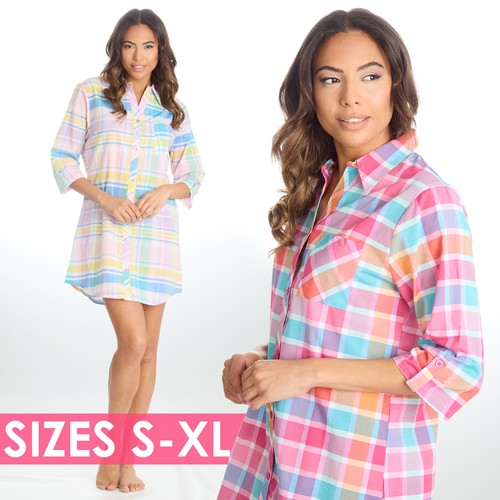 Ladies buttoned nightdress - ladies,