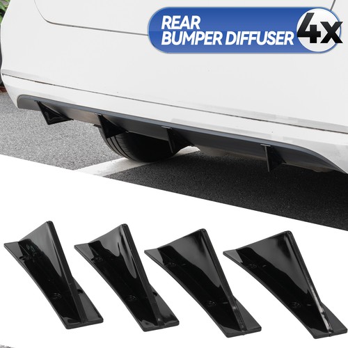 Black rear bumper spoiler - bumper,