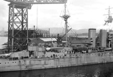 ROYAL NAVY BATTLESHIP HMS