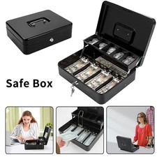 Metal cash box lockable money - cash,
