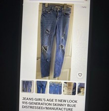 JEANS GIRL’S AGE 11 SKINNY