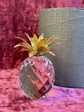 A Stunning Large Boxed Swarovski Crystal Pineapple. Excellent Condition. Boxed.